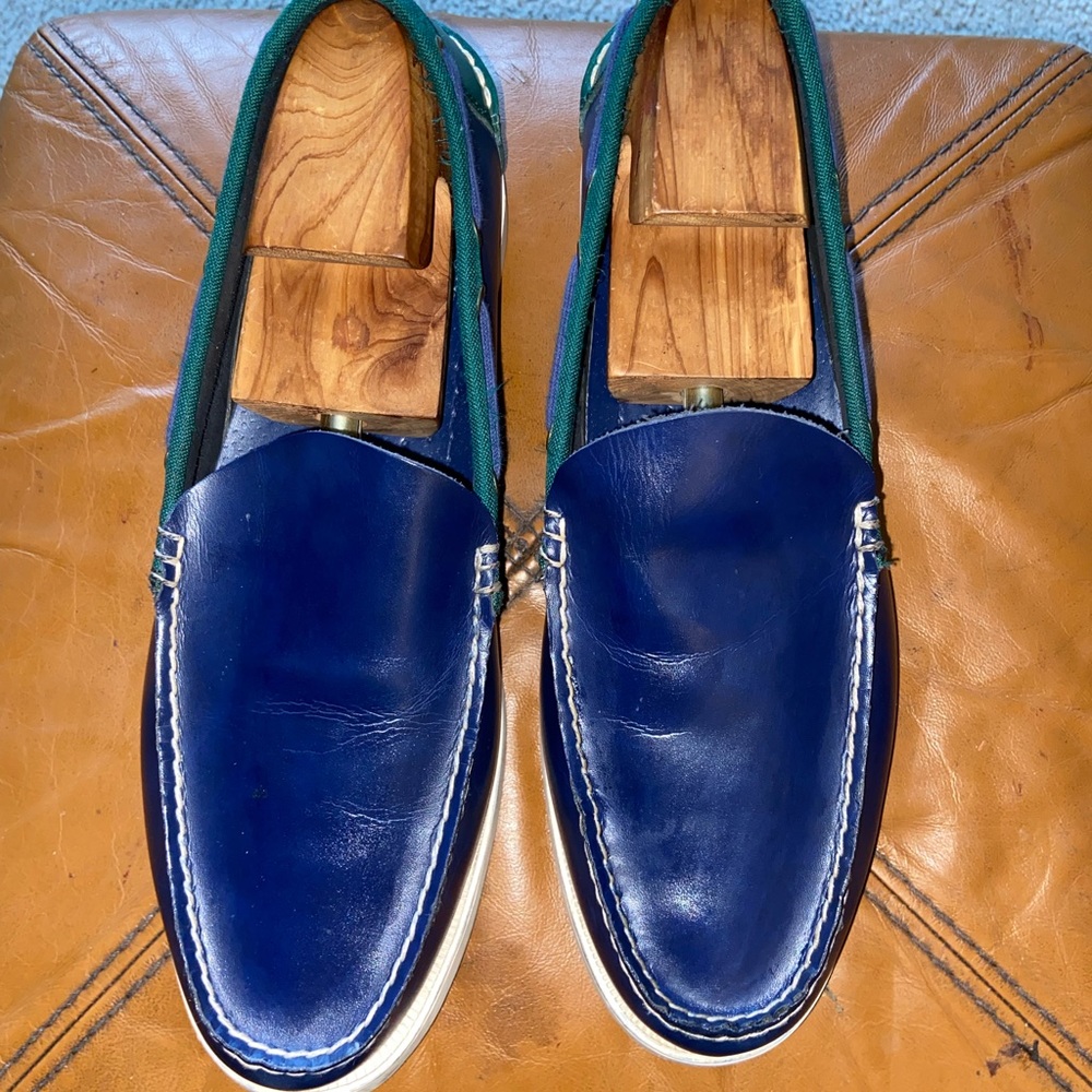 Polo Ralph Lauren Barx Two-Toned Leather Boat Shoe Size 11D🔥 - Picture 3 of 10
